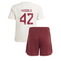 Camiseta Bayern Munich Jamal Musiala #42 Tercera Equipación Replica 2023-24 para niños mangas cortas (+ Pantalones cortos)